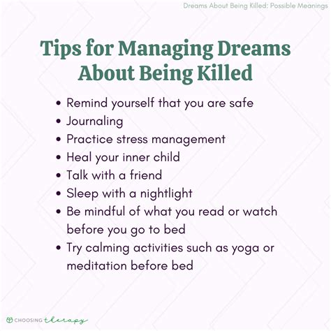 What Does It Mean When You Dream About Being Killed?