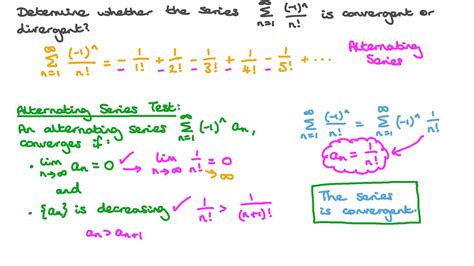 Question Video: Determining Whether a Given Series Is Convergent or ...