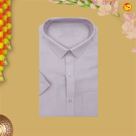 Lavender Tissue Readymade Shirts And Dhoti Sets for Men – Thenianantham