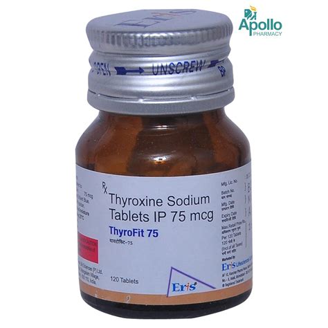 Thyrofit 75mcg Tablet 120s Price, Uses, Side Effects, Composition ...