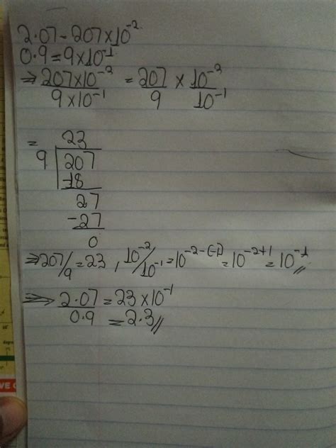 [FREE] Perform long division to find the quotient of 2.07 divided by 0. ...