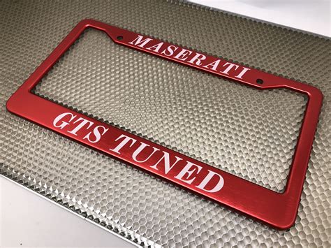 Customized License Plate Frame