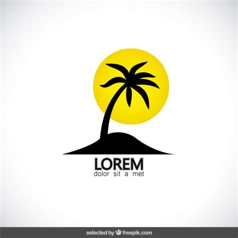 Palm tree logo | Free Vector