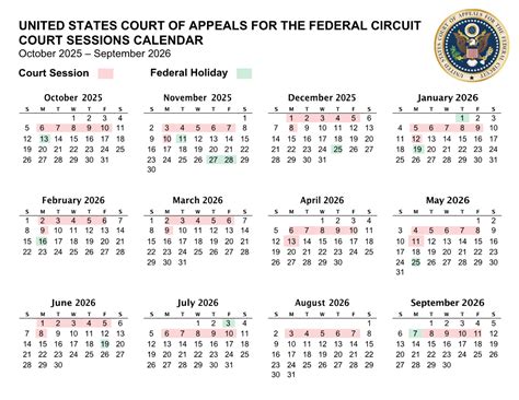 Federal Court Session Calendar - Supreme Court Dates 2023 - HQUBPC