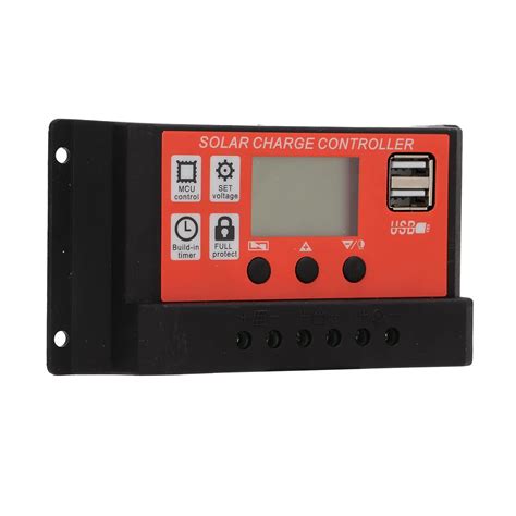 Adium Solar Panel Controller, LCD Solar Panel Regulator Solar ...