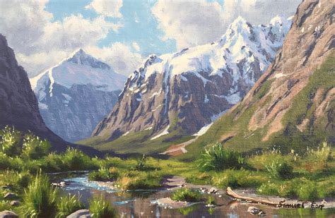 Painting my Favourite Mountain View - Tips For Painting Mountains Watercolor Art Landscape ...