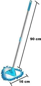 KESHAVART Retractable Cleaning Mop 180 Rotatable Triangle Dust Mop ...
