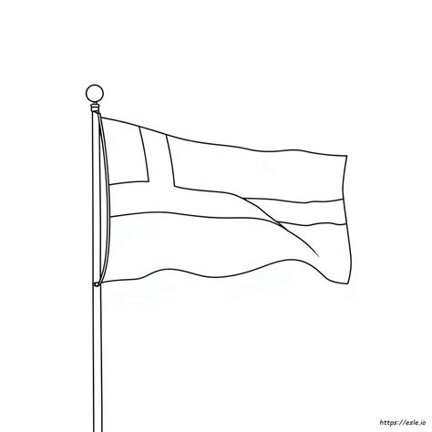 Latvia Flag Coloring Page