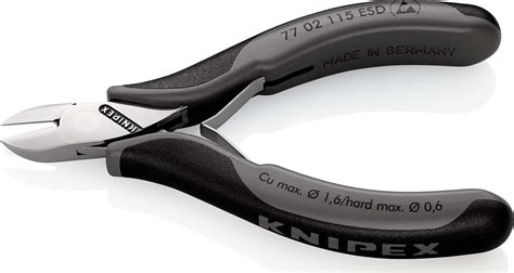 KNIPEX KNIPEX 77 02 115 ESD Electronics Diagonal Cutter ESD with multi ...