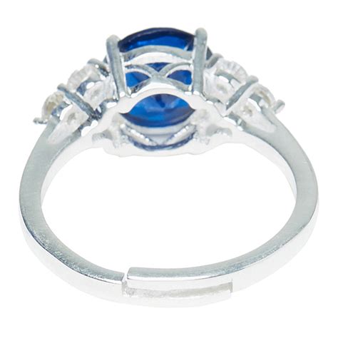 Blue Stone Adorned 925 Sterling Silver Ring | Voylla – VOYLLA