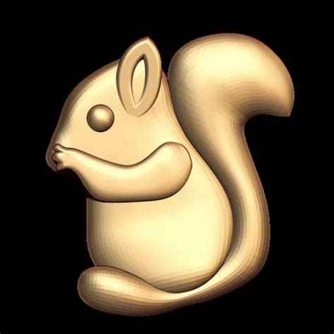 Squreel 3D Model - Exquisite Art for Design Enthusiasts
