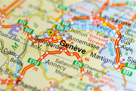 Geneva Map - Switzerland