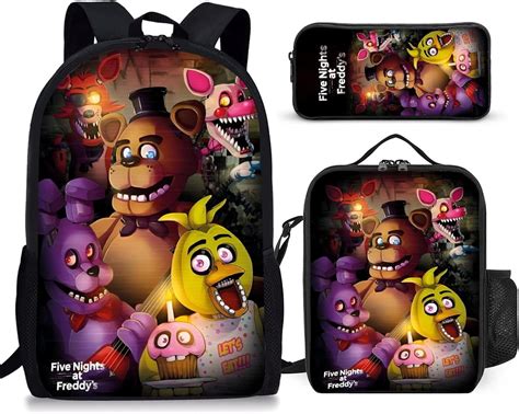 Five Nights at Freddy's FNAF Cartoon Backpack Large Capacity Portable ...