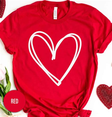 Celebrate love with our Valentine's Heart t-shirt! This romantic and ...