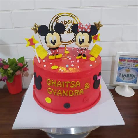 Jual kue ulang tahun mickey minnie mouse / cake mickey mouse - Kota ...