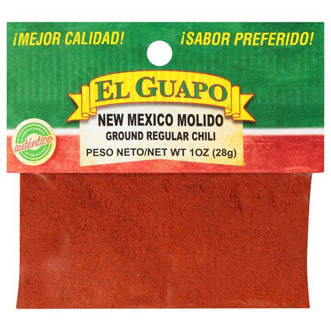 El Guapo Ground New Mexico Chili Powder, 1 oz Bag - Mexican Dried ...