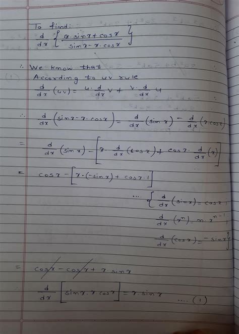 differentiates the following functionwith respect to x: xsinx+cosx/sinx ...