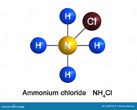 Ammonium chloride stock illustration. Illustration of composition ...