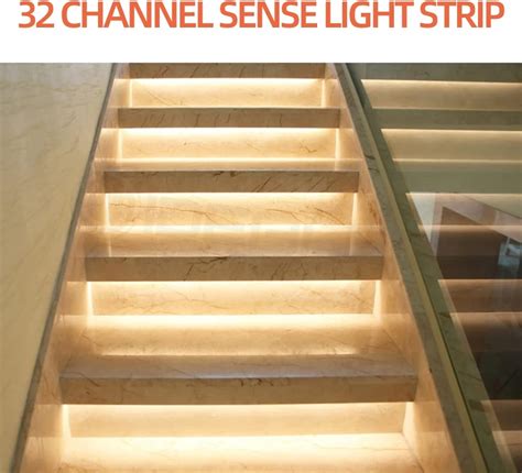 Buy JHEUAYK LED Step Lights, Motion Sensor Strip Light, Stair Lights 32 ...