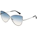 Buy Tom Ford FT0569 28T Shiny Rose Gold Elisa Cats Eyes Sunglasses Lens ...