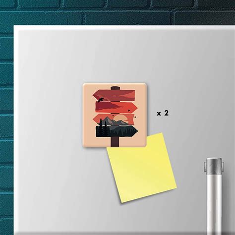 Personalised Acrylic Fridge Magnets | Custom Photo | Pack of 2