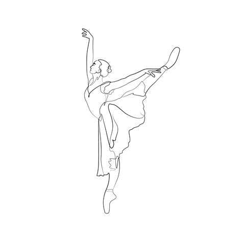 Ballerina Ballett tanzende Frauen schwarz weiß Vektor abstrakte ...