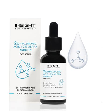2% Hyaluronic Acid + 2% Alpha Arbutin Face Serum – InsightCosmetics