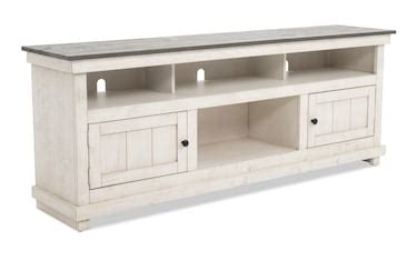 Kona II 70'' White Fully Assembled Storage TV Stand | Bob's Discount ...