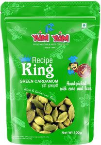 YUM YUM Recipe King, Whole Green Cardamom (Chhoti Elachi) 8mm Bold ...