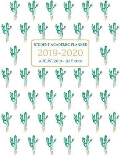 Student Academic Planner 2019-2020: Fun, Cactus Design School ...