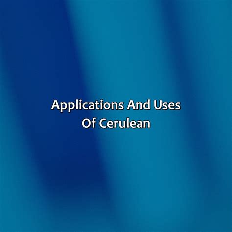 What Color Is Cerulean - colorscombo.com