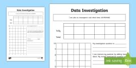 Ice Cream Data Investigation Worksheet / Worksheet - Twinkl