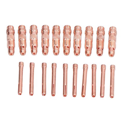 Set of 2 TIG Collet Body, Conductive Fluid Brass TIG Gas Lens Collet ...