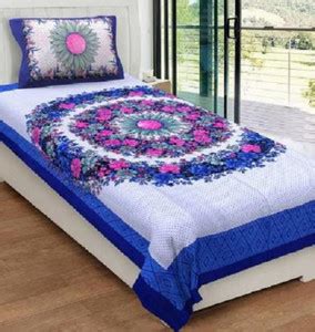 140 TC Cotton Single Jaipuri Prints Bedsheet Price in India - Buy 140 ...