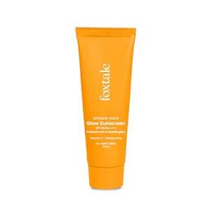 Foxtale SPF 50 Vitamin C Glow Sunscreen with PA++++ & Niacinamide ...