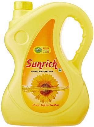 Sunrich Sunflower cooking oil 5 ltr Sunflower Oil Can Price in India ...