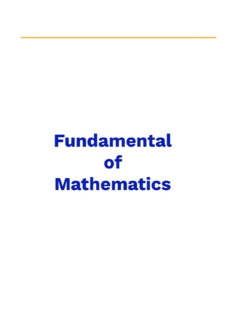Inequalities And Modulus Function - Fundamental of Mathematics ...