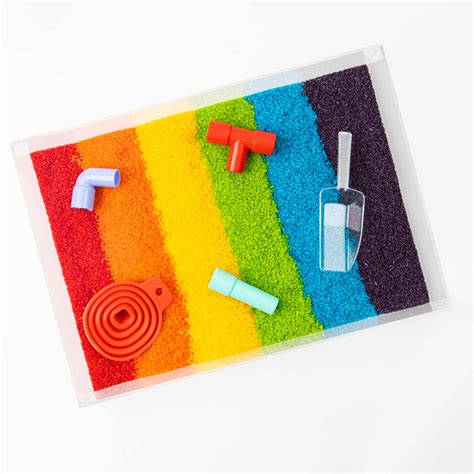 Rainbow Rice Mini Kit - Sensory Rice – Popup Kids