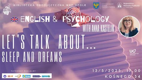 ENGLISH & PSYCHOLOGY | LETS TALK ABOUT... SLEEP AND DREAMS WITH ANNA ...
