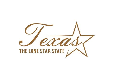 Texas the lone star state logo | Premium Vector