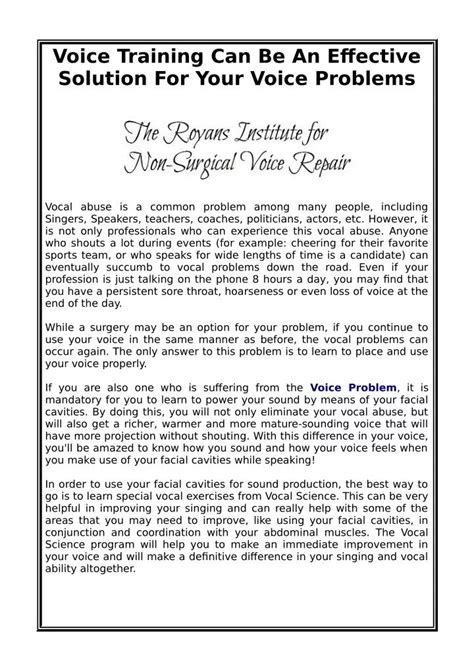 Voice Training Methods 的图像结果