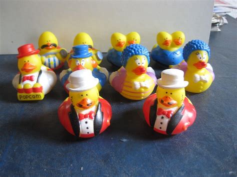 Rubber Carnival Clown Rubber Ducks - YELLOW- Approx.2.5" x 2" x 2" 11 ...