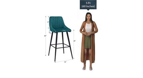 Green Color Daulton Counter Stool – Decors Mantra