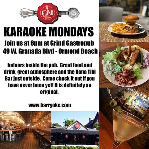 Monday Karaoke at The Grind, Grind Gastropub & Kona Tiki Bar, Ormond ...