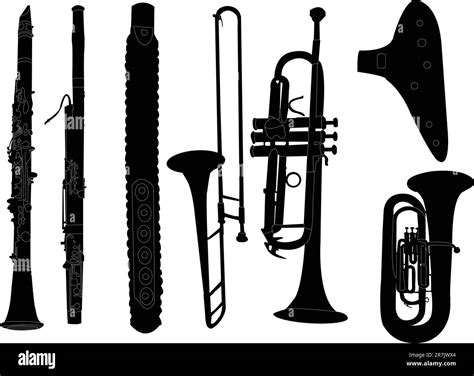 brass musical instrument - vector Stock Vector Image & Art - Alamy