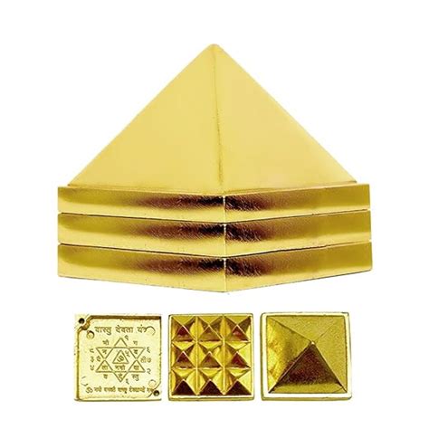 Buy DealFry® Vastu Pyramid That Spreads Positive Vibes, 3 Layer Metal ...