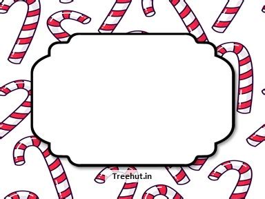Christmas Free Printable Labels, 3x4 inch Name Tag