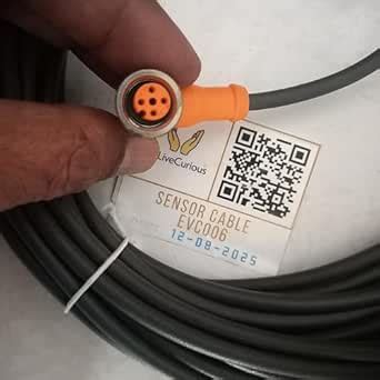 WeLiveCurious EVC 006 EVC006 Sensor Connection CABLE M12X1, ANGLED ...
