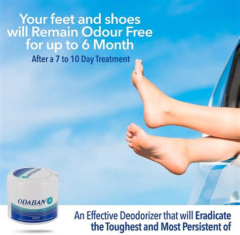 Odaban Antiperspirant Foot and Shoe Powder, foot Odour Treatments Neutralizer Long-Lasting ...