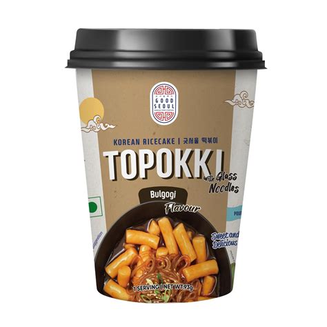 Good Seoul Korean Food Company Rice Cake Topokki Bulgogi Flavour with ...
